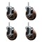 Service Caster 5 Inch High Temp Glass Filled Nylon 34 Inch Threaded Stem Caster Set with Brake SCC-TS20S514-GFNSHT-TLB-34212-4 - alternate 1